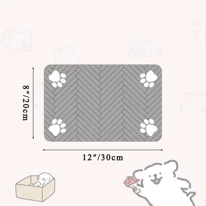 Pet Feeding Mat-Absorbent Pet Placemat for Food and Water Bowl, with Waterproof Rubber Backing, Quick Dry Water Mat for Dog Cat