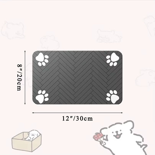 Pet Feeding Mat-Absorbent Pet Placemat for Food and Water Bowl, with Waterproof Rubber Backing, Quick Dry Water Mat for Dog Cat